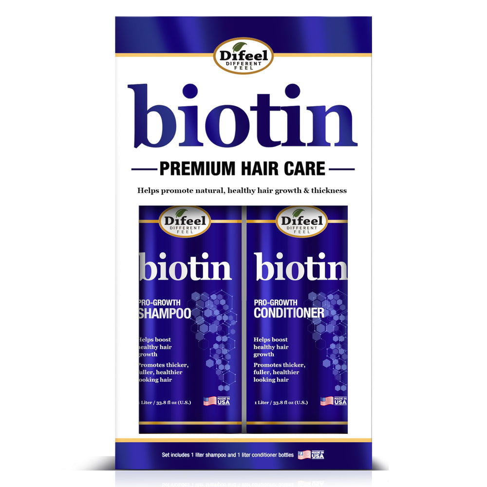 Difeel Biotin Pro-Growth Conditioner 33oz bottle pump for detangled, smooth hair