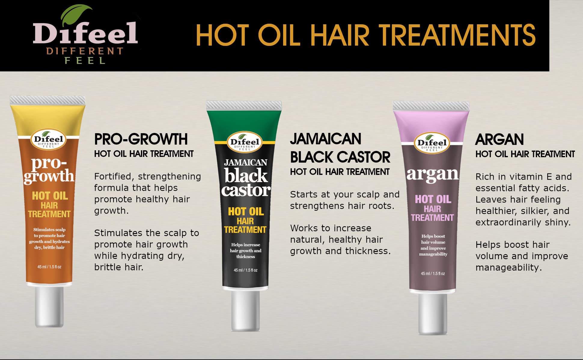 Difeel Biotin Hot Oil made in the USA with quality standards.