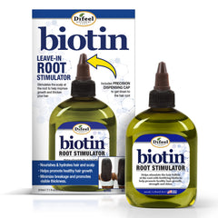 Difeel Biotin Pro-Growth root stimulator bottle front shows the 7.1 oz size for longer use