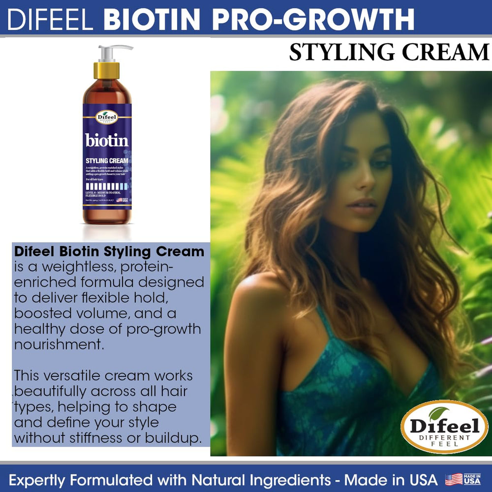 Difeel Biotin Styling Cream demonstrates versatility across hair types