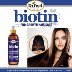 Difeel Biotin Styling Cream volume-definition highlights added body and lift