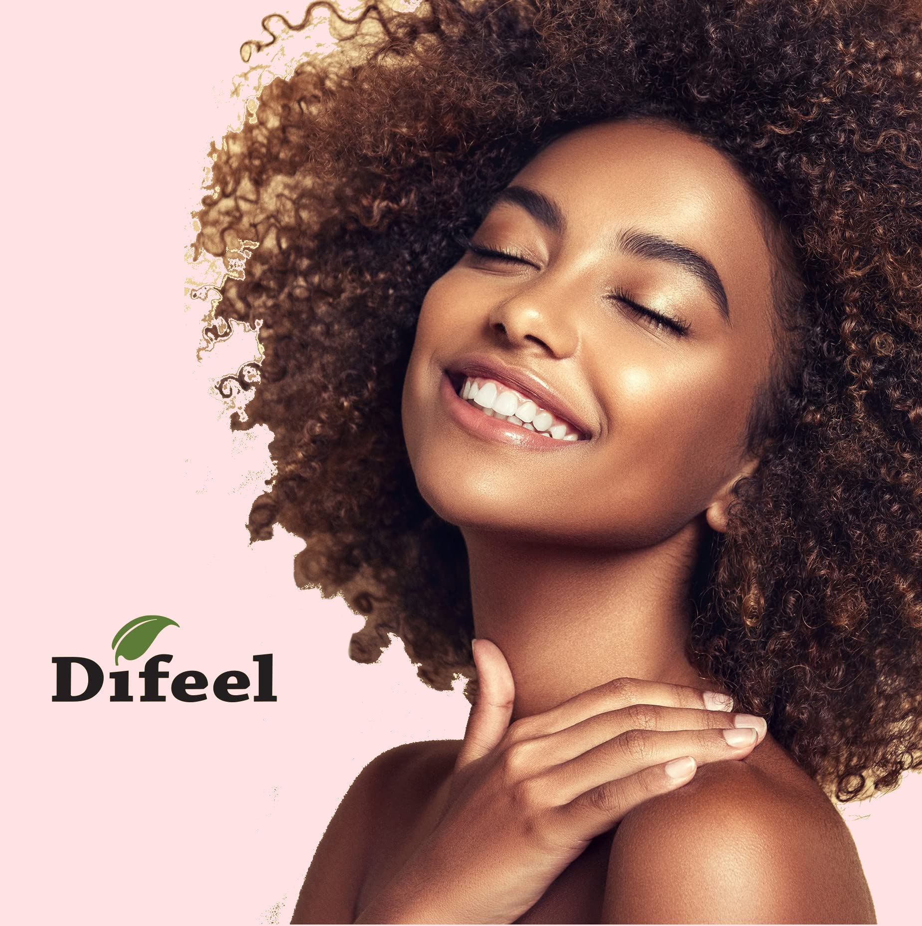Difeel label close-up emphasizing USA-made quality and premium ingredients.