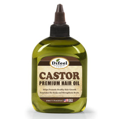 Difeel castor oil hair pack bottle 7oz 3-pack demonstrates convenient packaging for regular use.