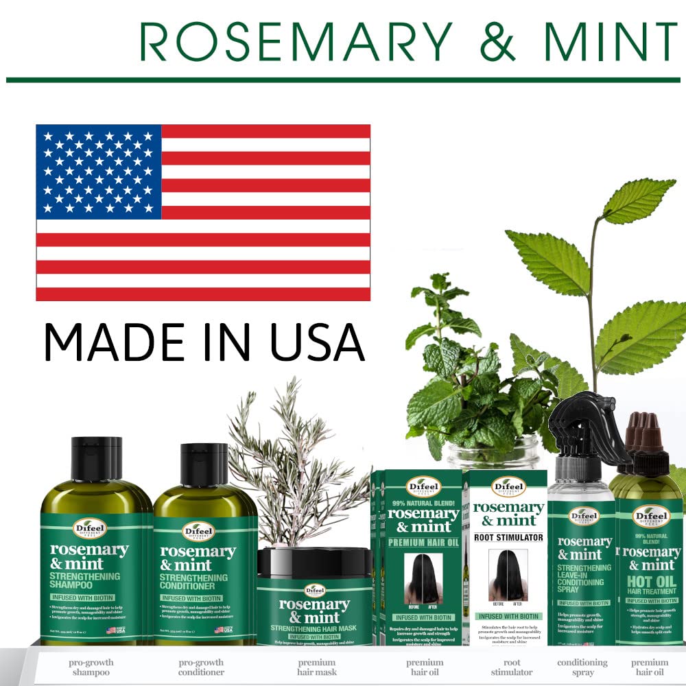 Difeel Elevated Rosemary Mint conditioner photo hints at smoother strands and shine