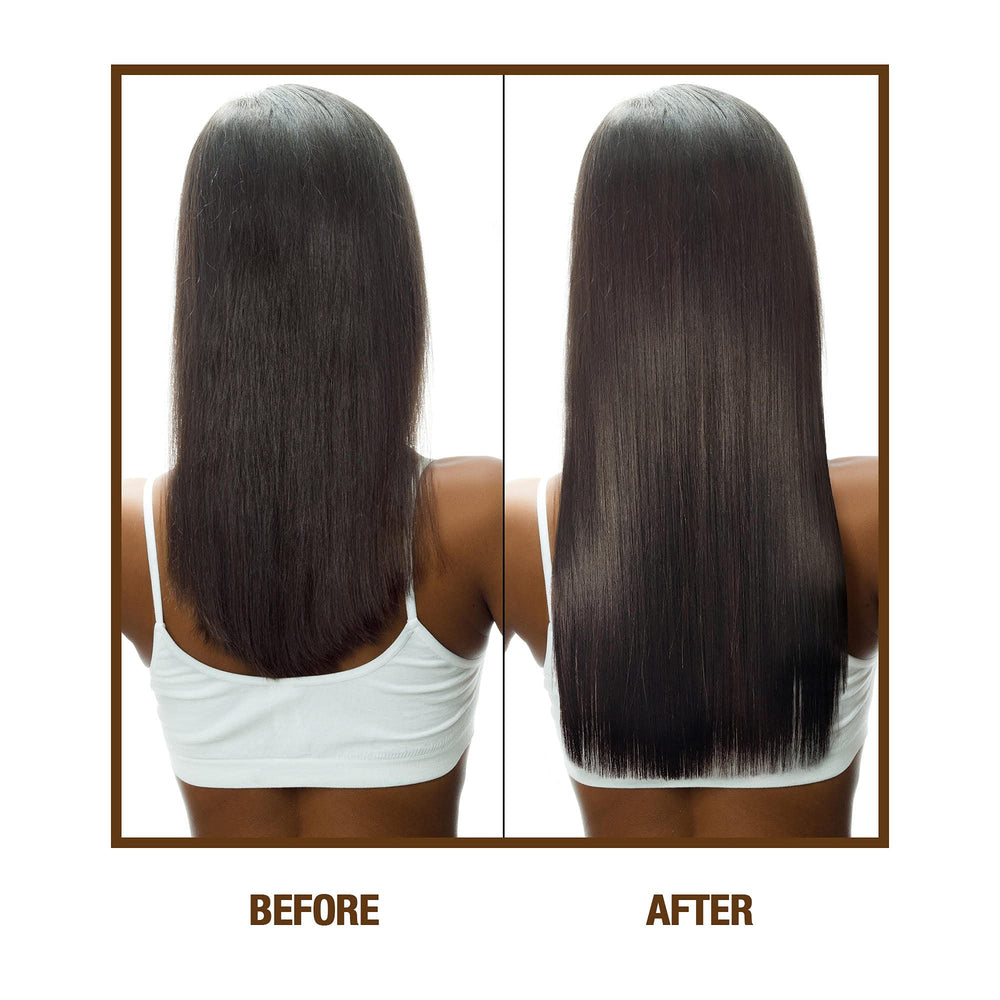 Difeel hair oil applied to scalp for nourishment and shine.