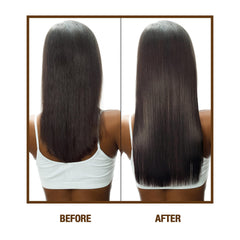 Difeel hair oil applied to scalp for nourishment and shine.