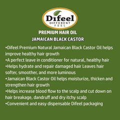 Difeel Jamaican Black Castor Oil ingredients list shows natural carrier oils.