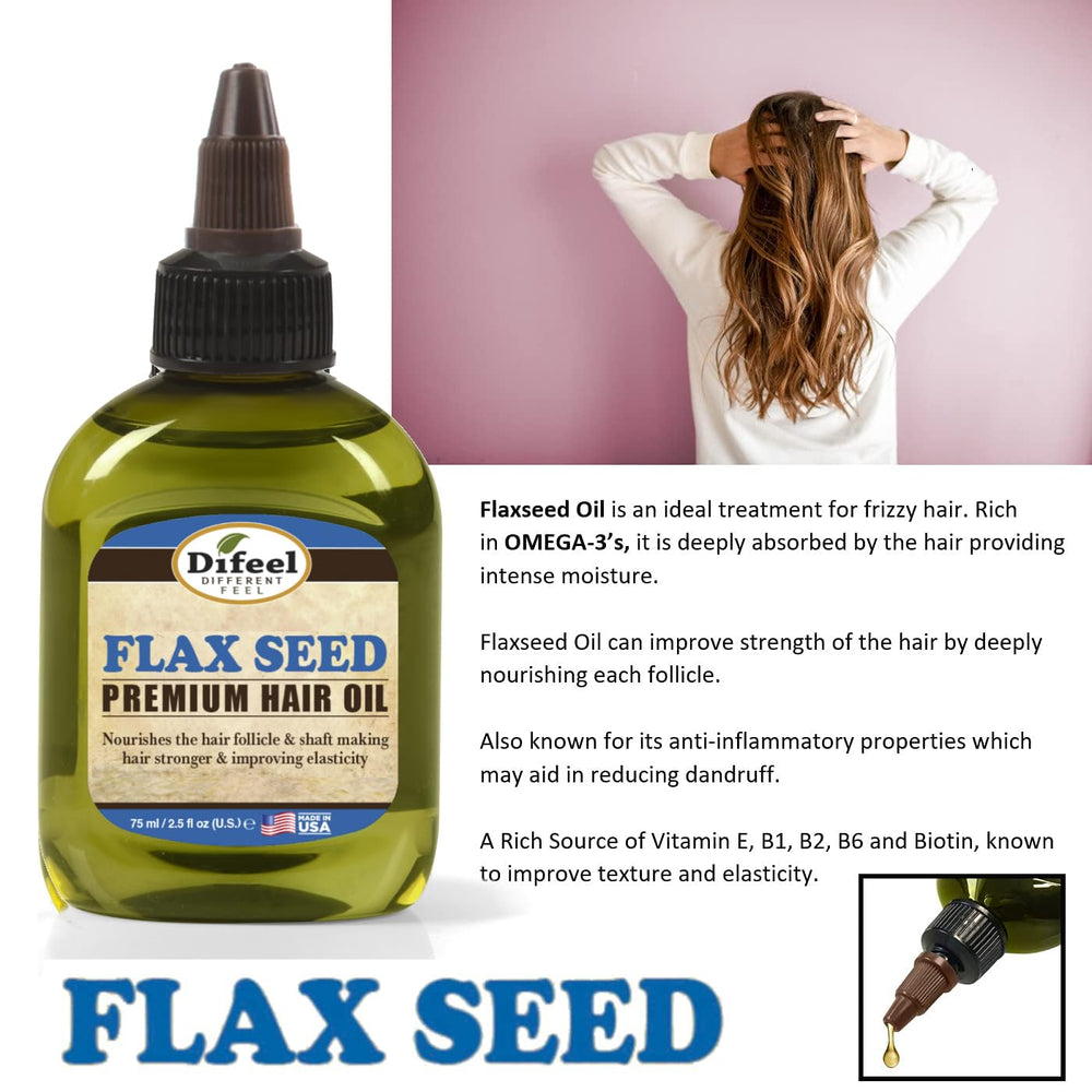 Difeel omega-rich ingredients highlight vitamin E and biotin benefits.