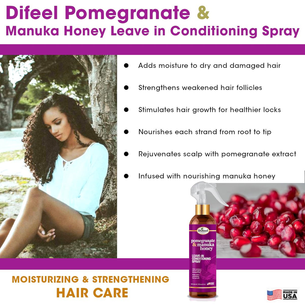 Difeel may support healthier-looking growth with antioxidant-rich pomegranate