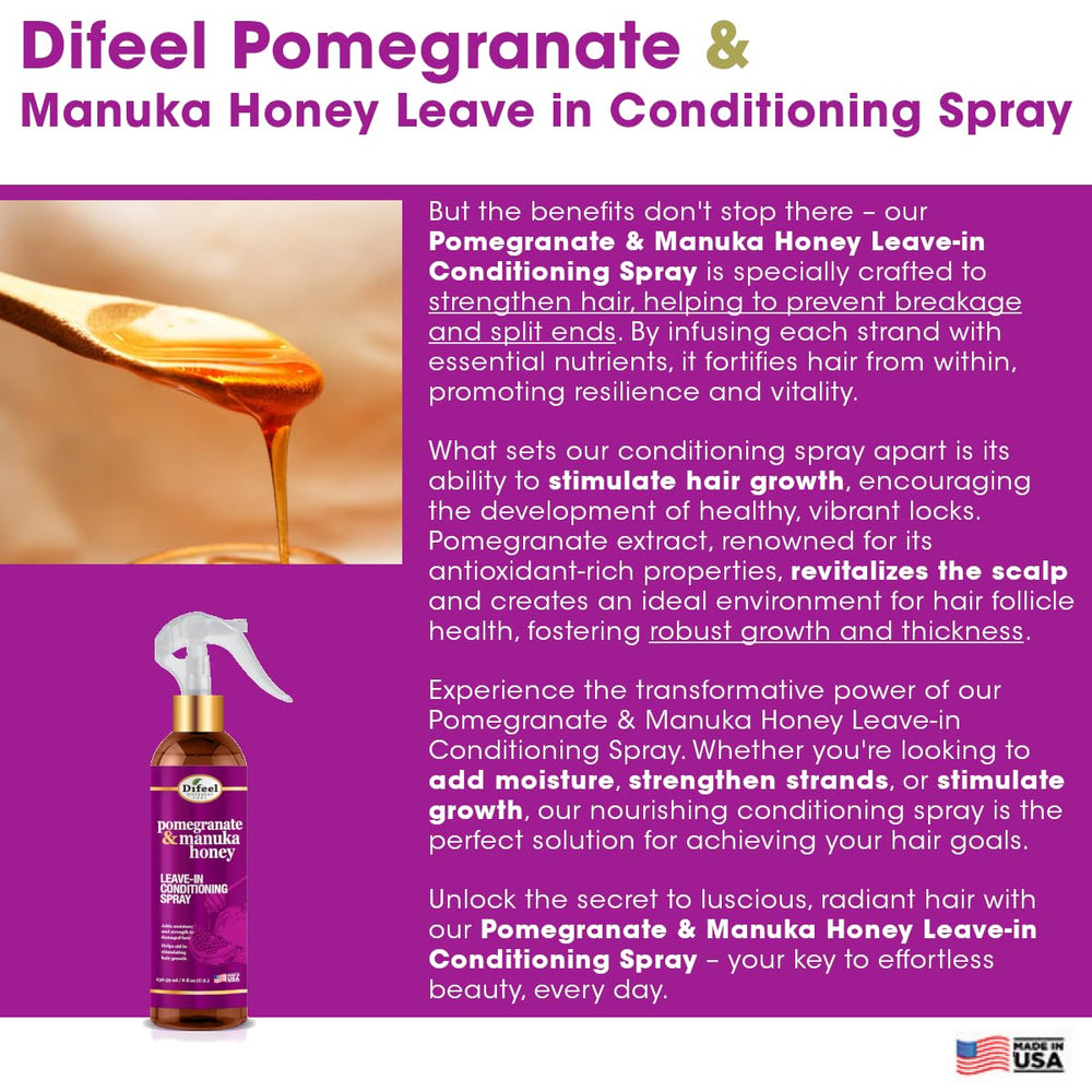 Difeel strengthens strands with pomegranate and honey blend