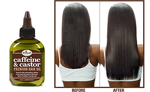 Difeel premium hair oil packaging highlights compact travel size.