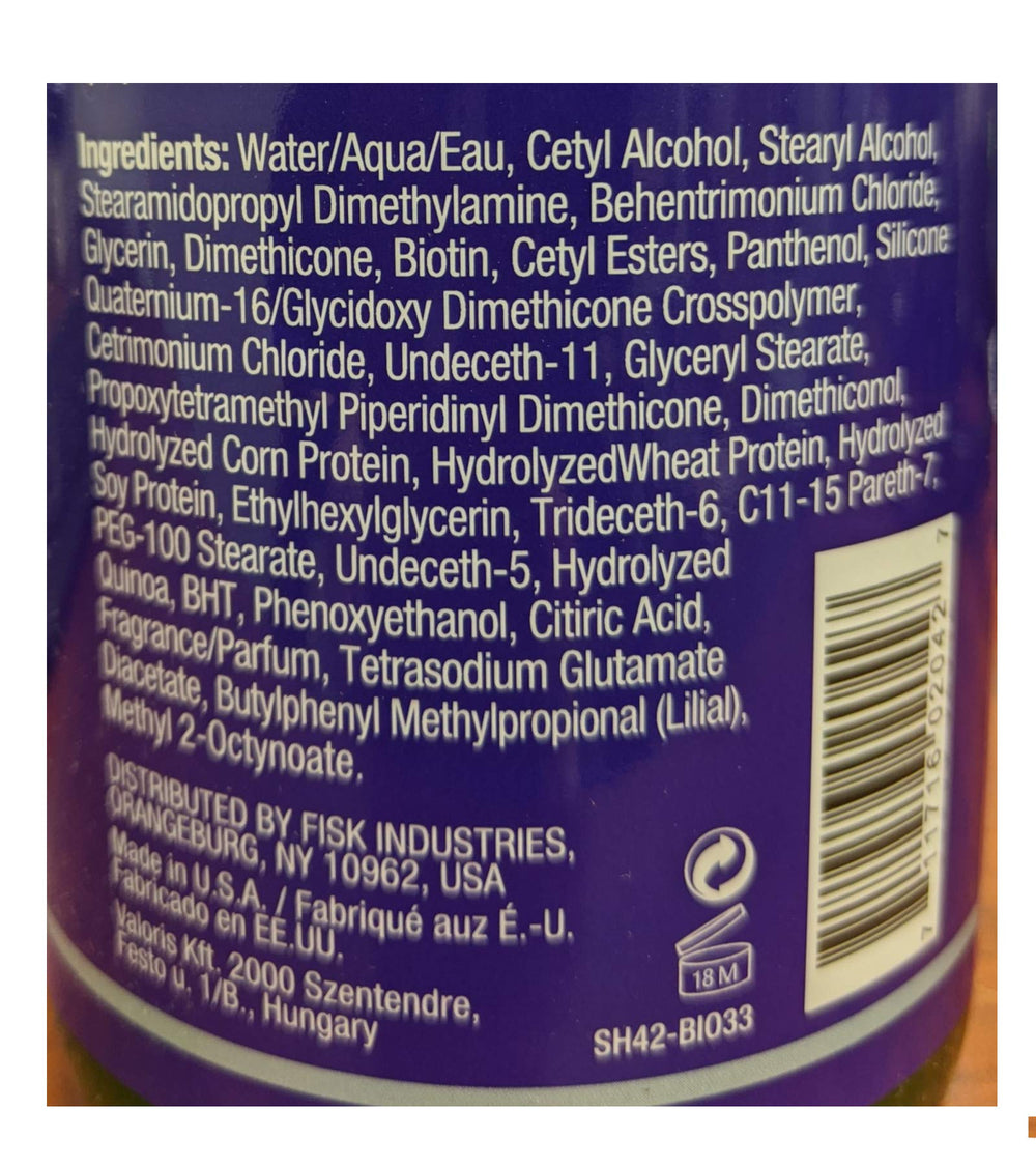 Difeel Pro-Growth Biotin Conditioner ingredients list highlights nutrients