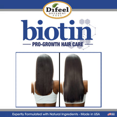 Difeel Pro-Growth Biotin Shampoo in bathroom scene, thinning hair care