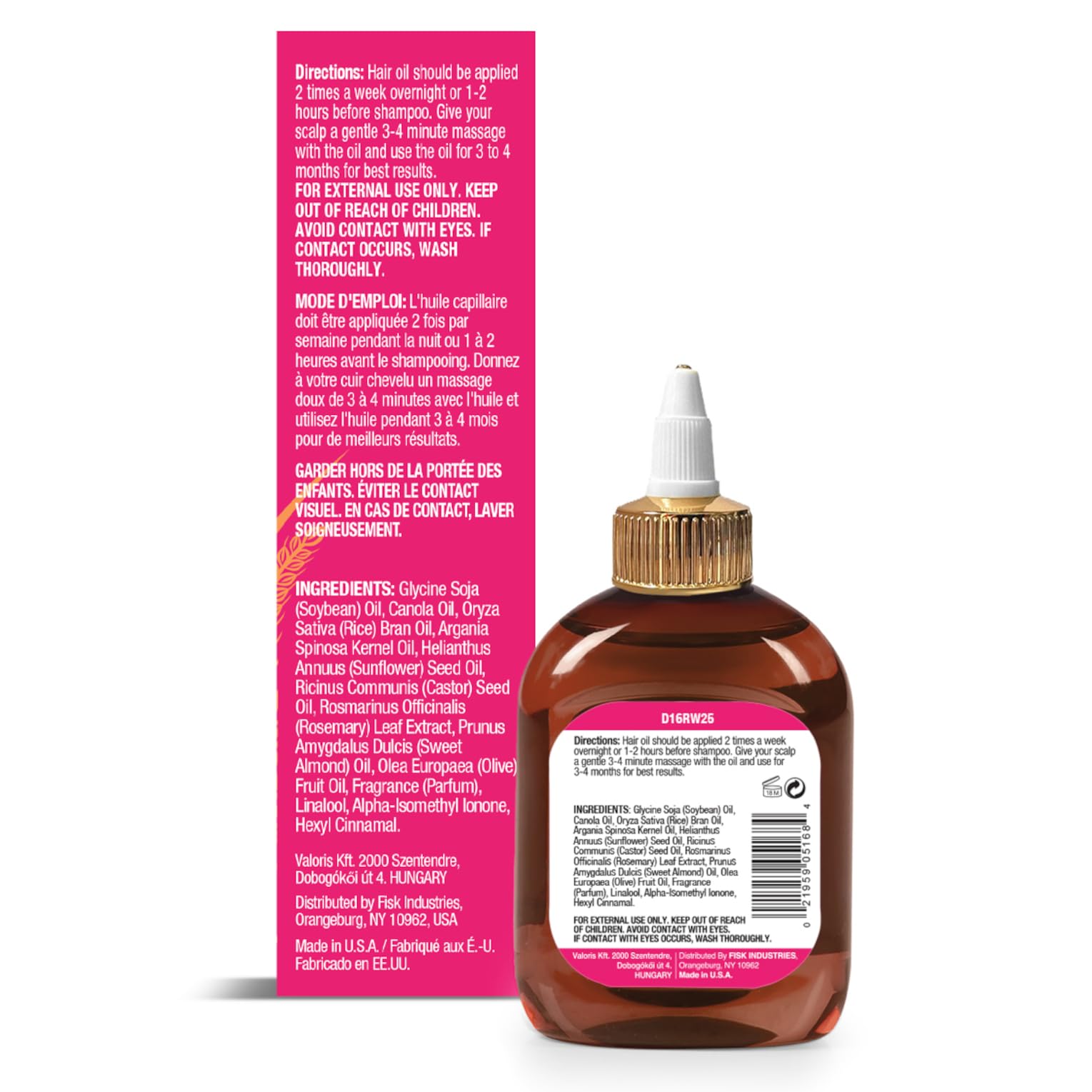 Difeel Rice Water Hair Oil application on scalp shows nourishing roots