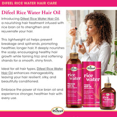 Difeel Rice Water Hair Oil frizz control smooths flyaways