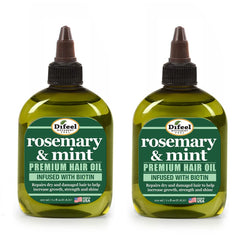 Difeel rosemary-mint hair oil bottle in a two-pack for daily nourishment
