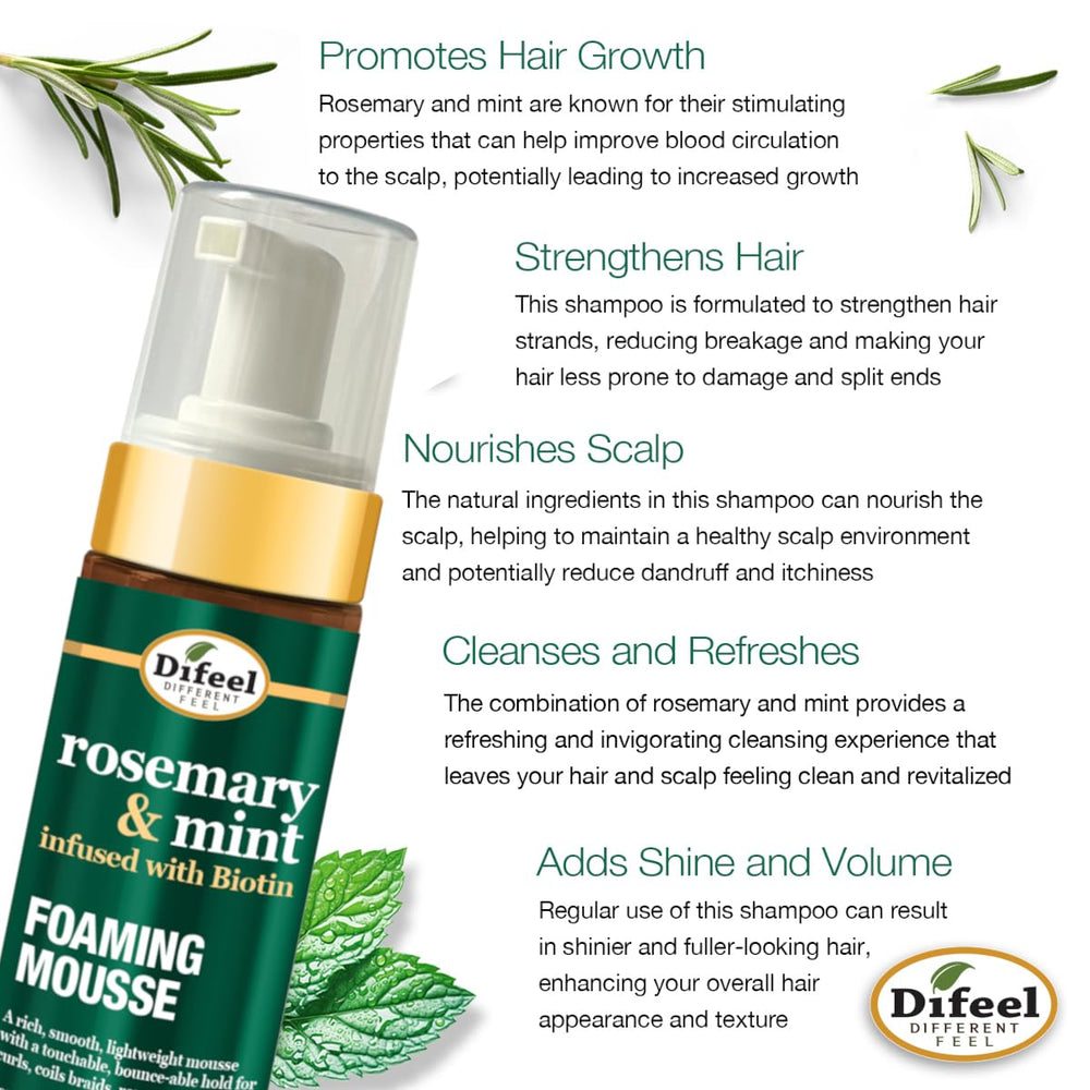 Difeel rosemary mint scalp stimulation during routine care