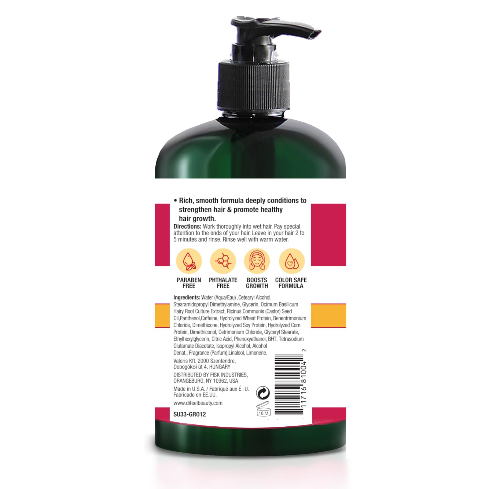 Difeel Ultra Growth Set packaging on display for convenient multi-step care