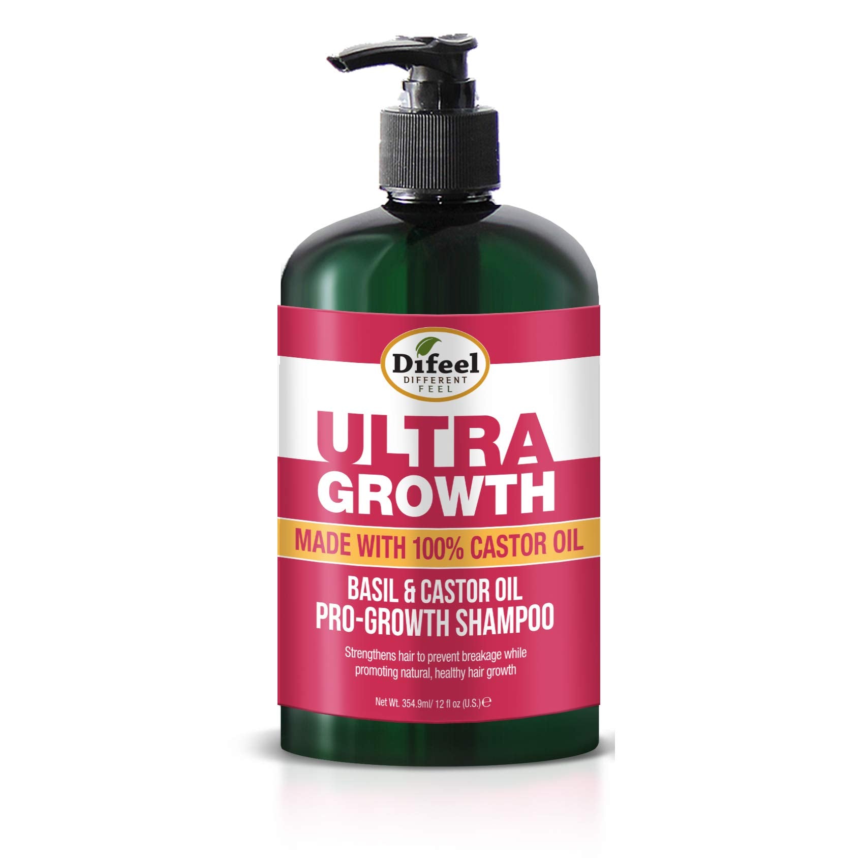 Difeel Ultra Growth Shampoo lather demonstrating rich cleansing for scalp refreshment