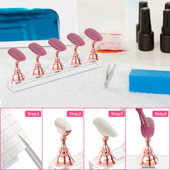 Difenni crystal base with magnet secures designs during practice