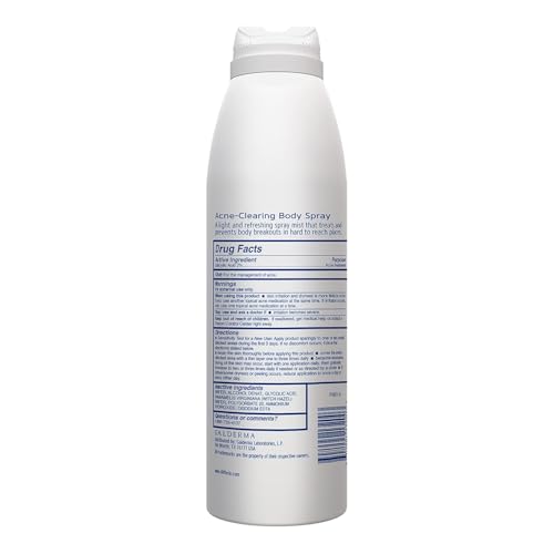 Differin Acne-Clearing Body Spray placed in a daily skincare setup