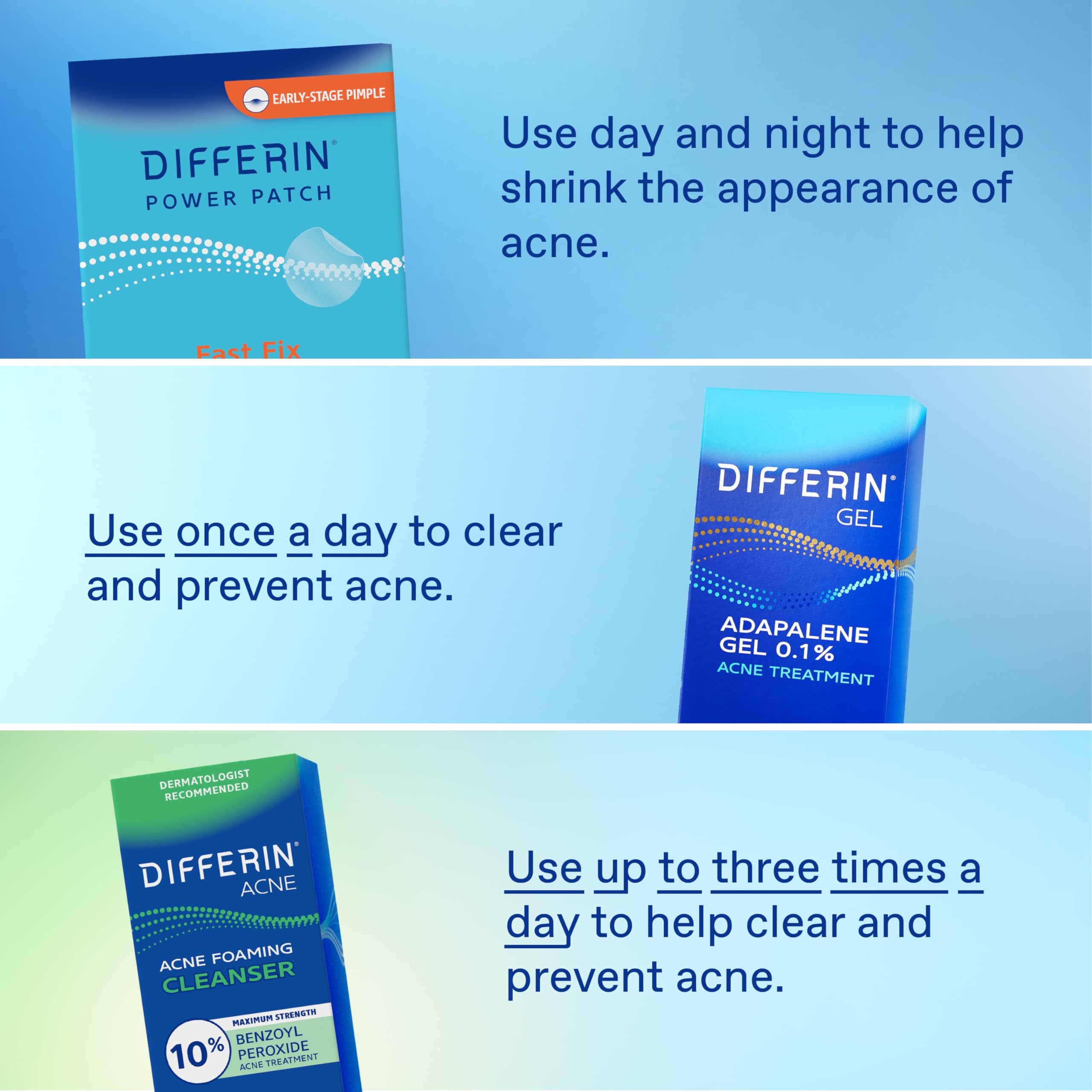 Differin Acne Patches large patch designed for bigger blemishes and easy coverage