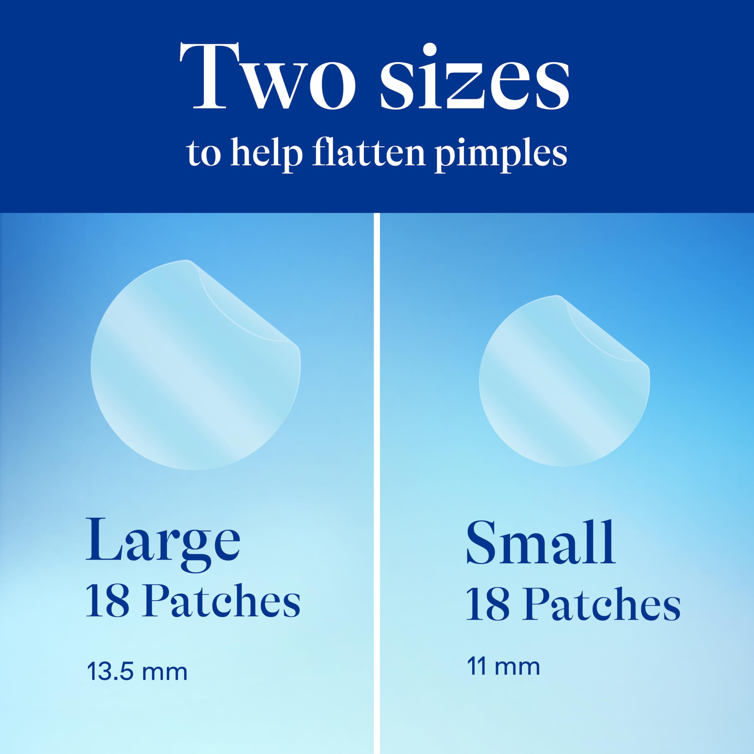 Differin Acne Patches worn at night, discreet and sweatproof overnight