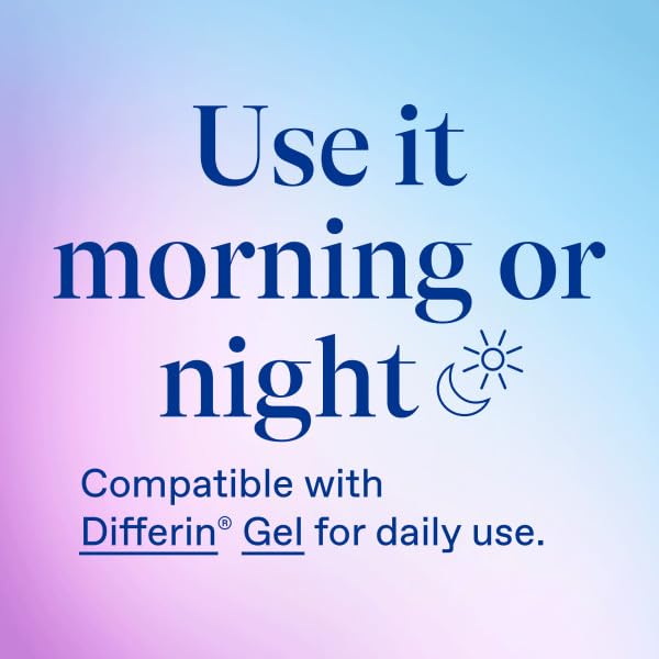 Gel-like finish of Differin serum absorbs quickly and layers easily.