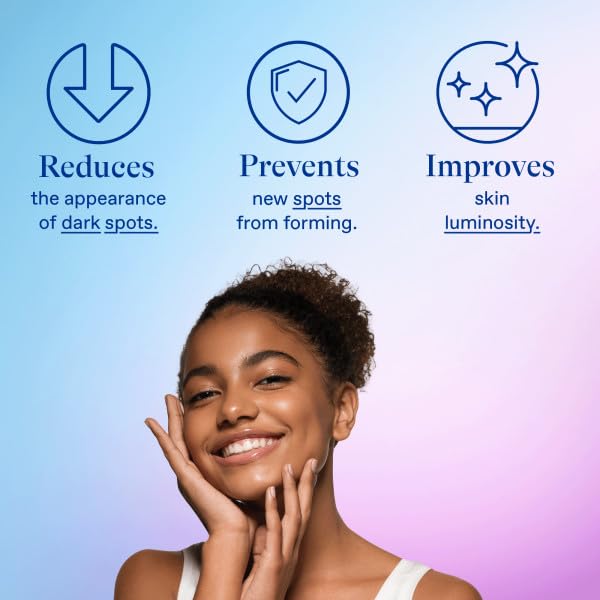 Packaging label on Differin serum highlighting 4% niacinamide benefits.