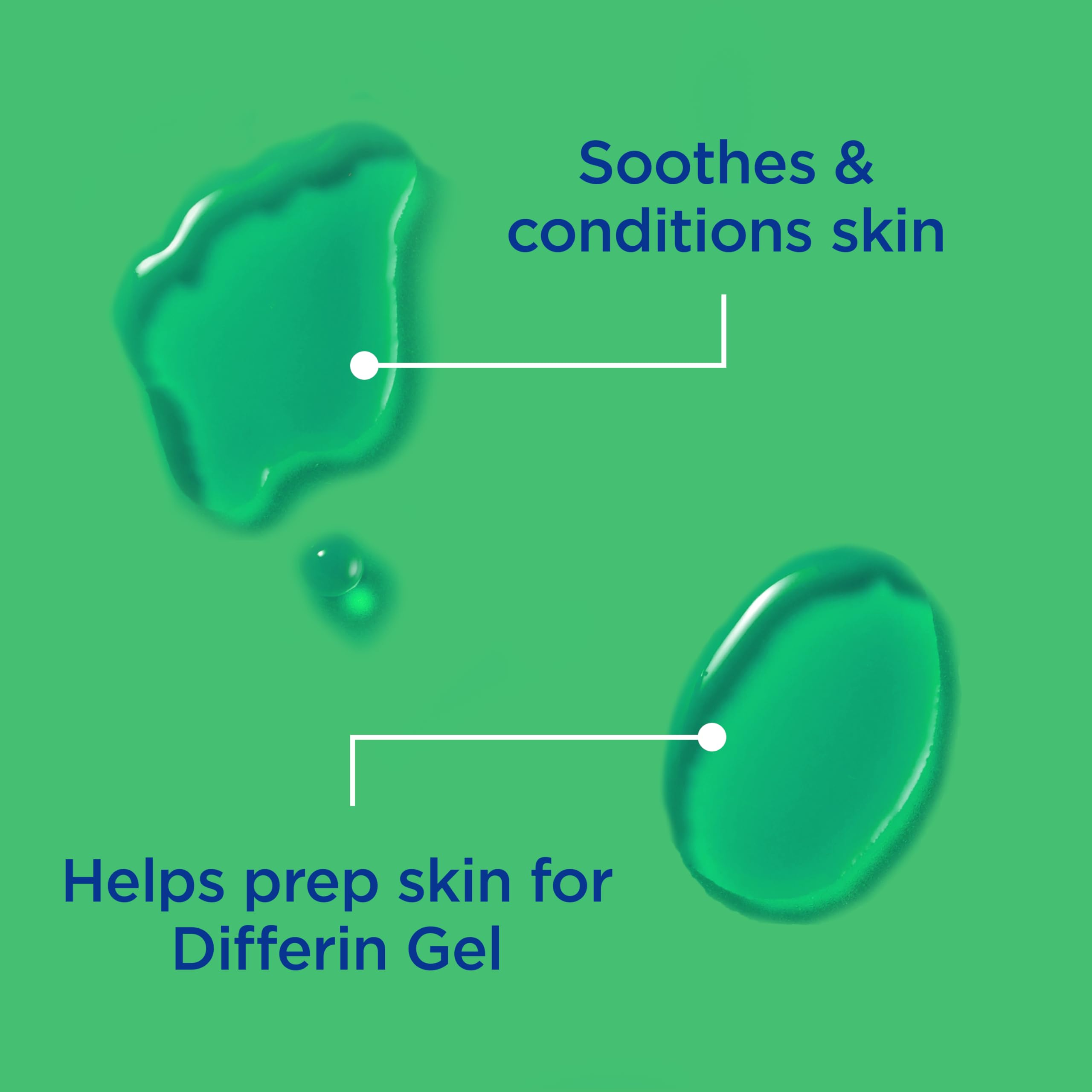 Differin Witch Hazel Toner application routine image demonstrates cleansing and pore prep steps