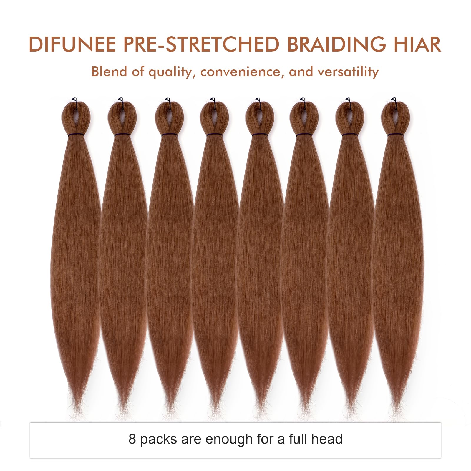 DIFUNEE 6-8 pack option helps create full hairstyles