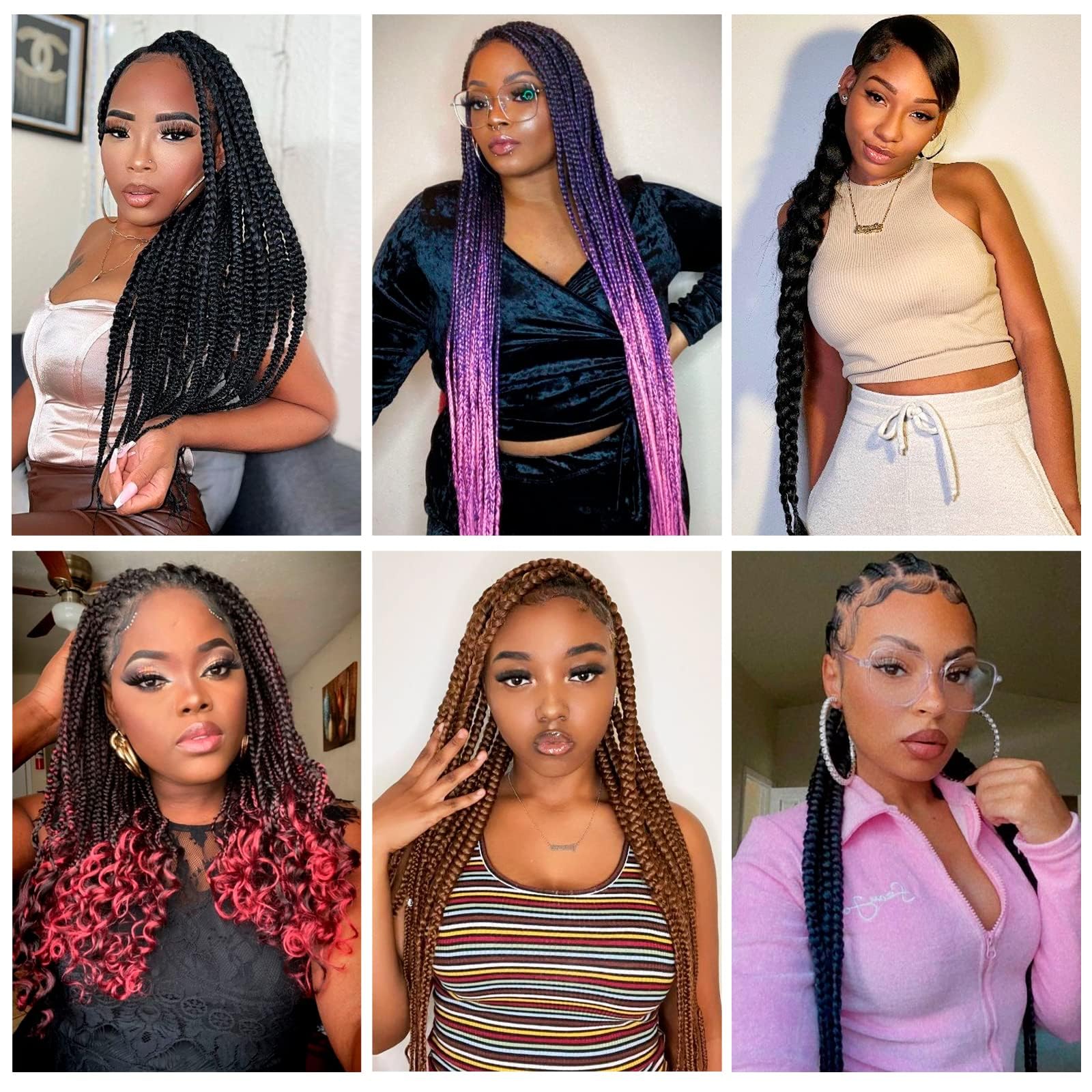 DIFUNEE sweat-resistant braid hair for long wear
