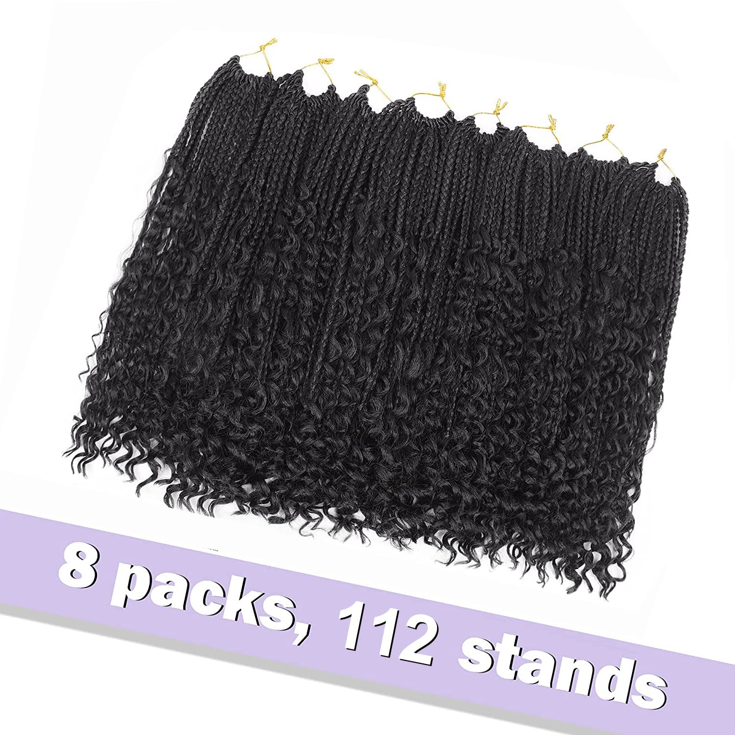 Diha Goddess Box Braids curly ends add soft, playful texture.