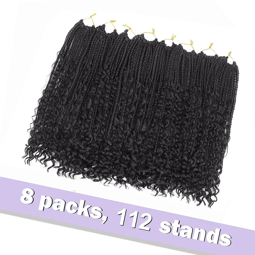 Diha Goddess Box Braids curly ends add soft, playful texture.
