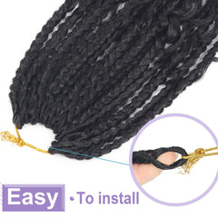 Diha Goddess Box Braids pre-looped for quick, easy installation.