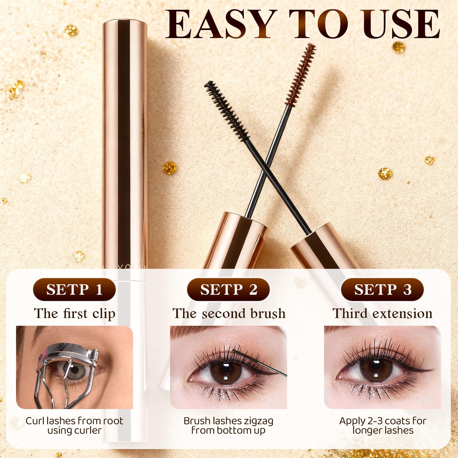 Diinou fast-drying formula seen during application for smudge-free wear