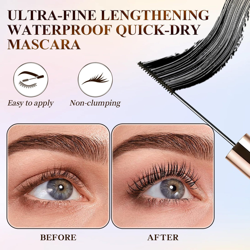 Diinou Iron Wand Mascara brush applying for quick, voluminous lift