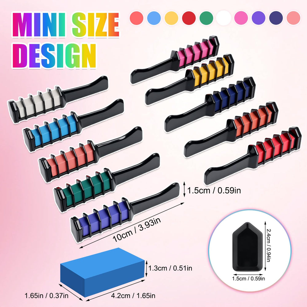 Diinou glitter hair chalk on hair for vibrant celebrations.