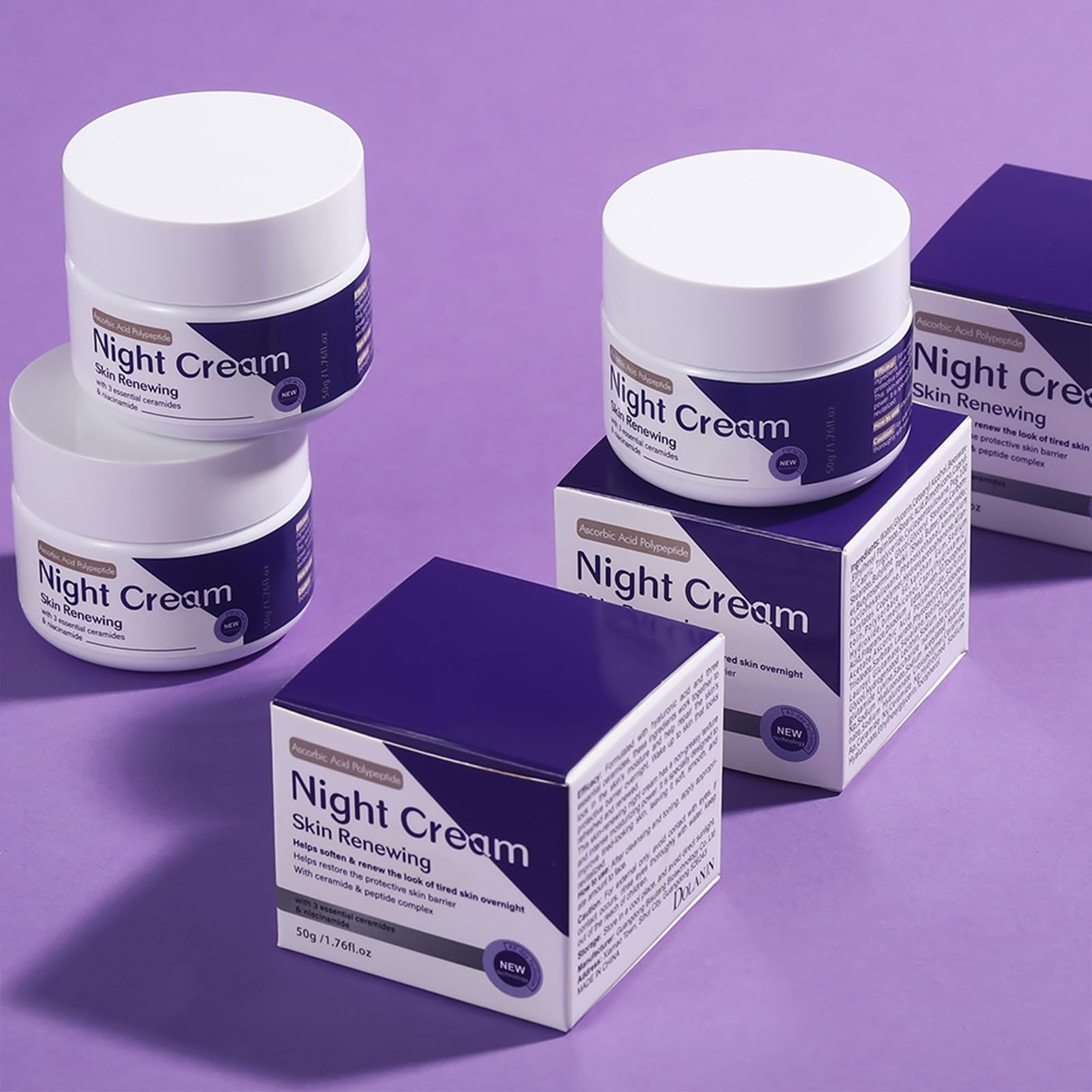 DIKAYI night routine application step demonstrating easy nightly use for all skin types