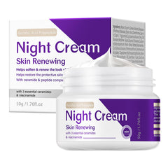 DIKAYI Skin Renewing Night Cream bottle showing hydration-ready design
