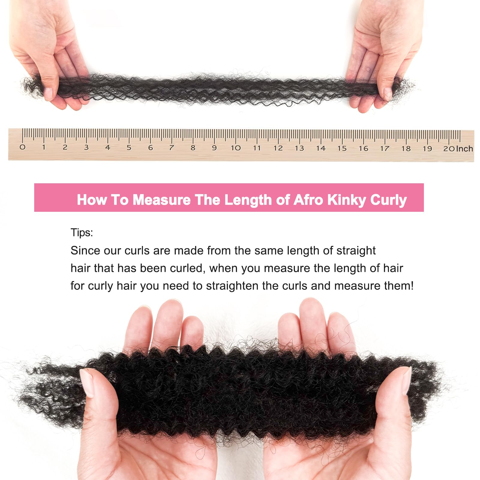 Dilekay Afro Kinkys bulk hair close-up texture—soft, tangle-free curls.