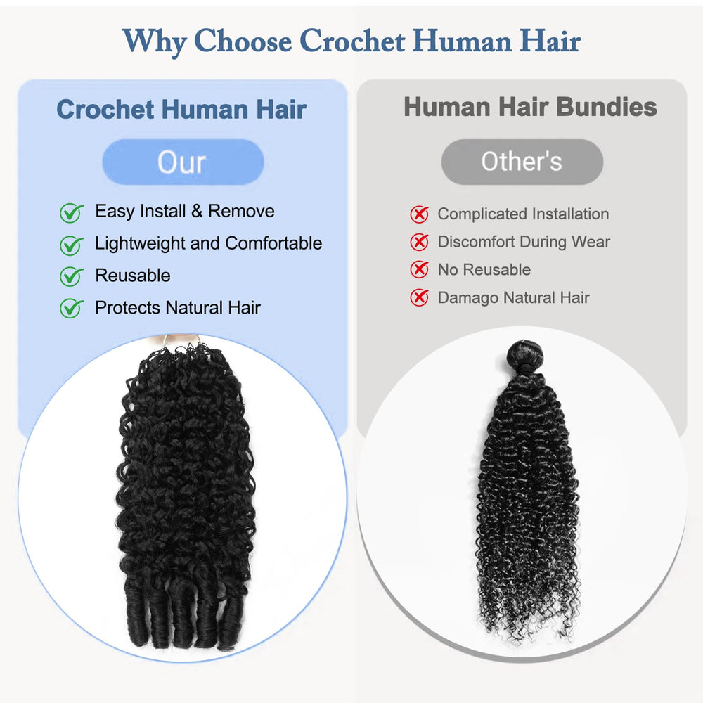 Dilekay crochet kit with hook, clips, and rat-tail comb for DIY styling