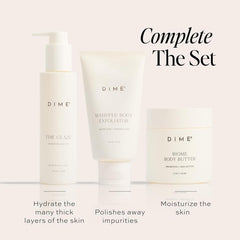 Key ingredients of DIME Biome Body Butter including shea and squalane