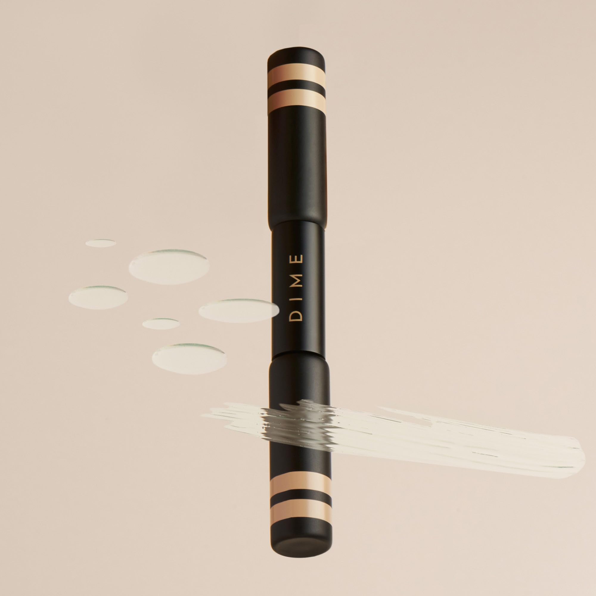 DIME Beauty Boost Duo brows styled for a natural sleek look