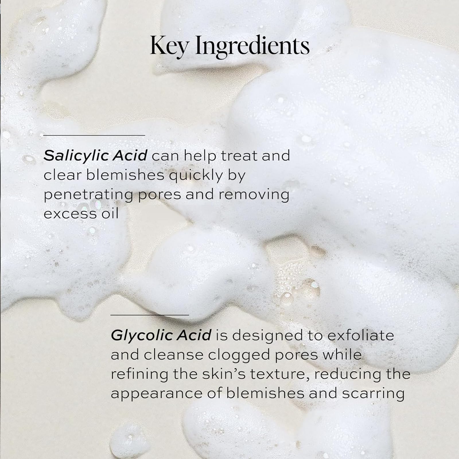 DIME Cleanser pores focus image hints at clearer-looking skin.