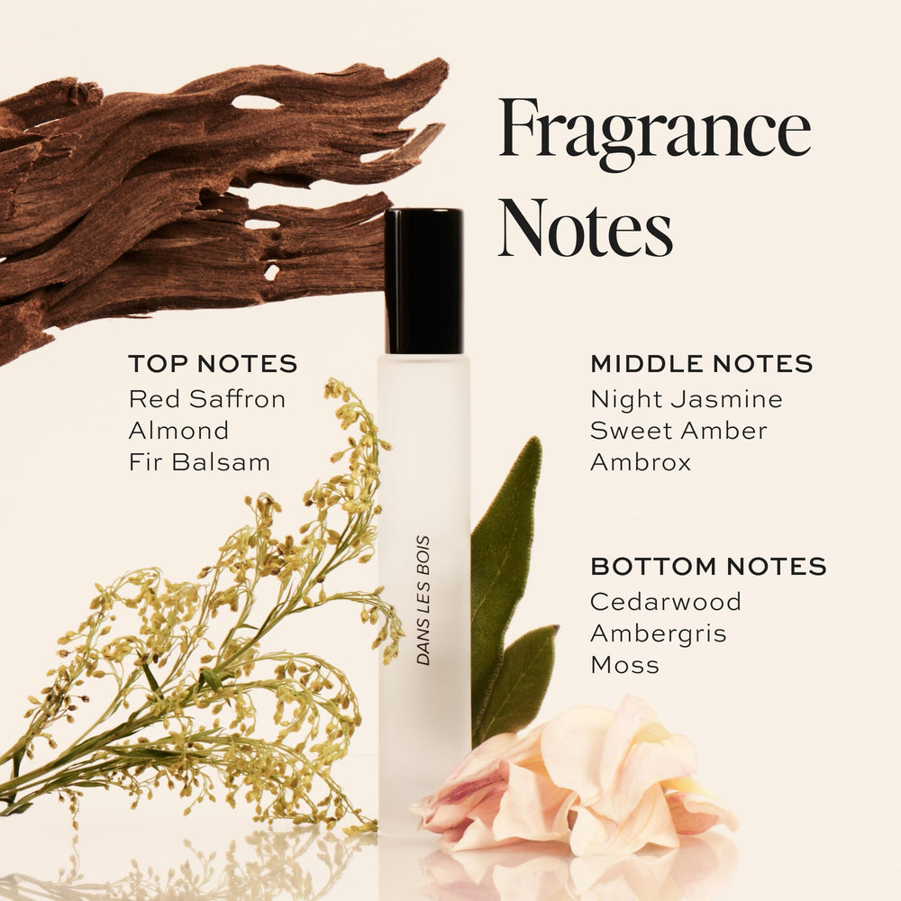DIME Dans Les Bois travel spray in a compact on-the-go package for quick reapplication.