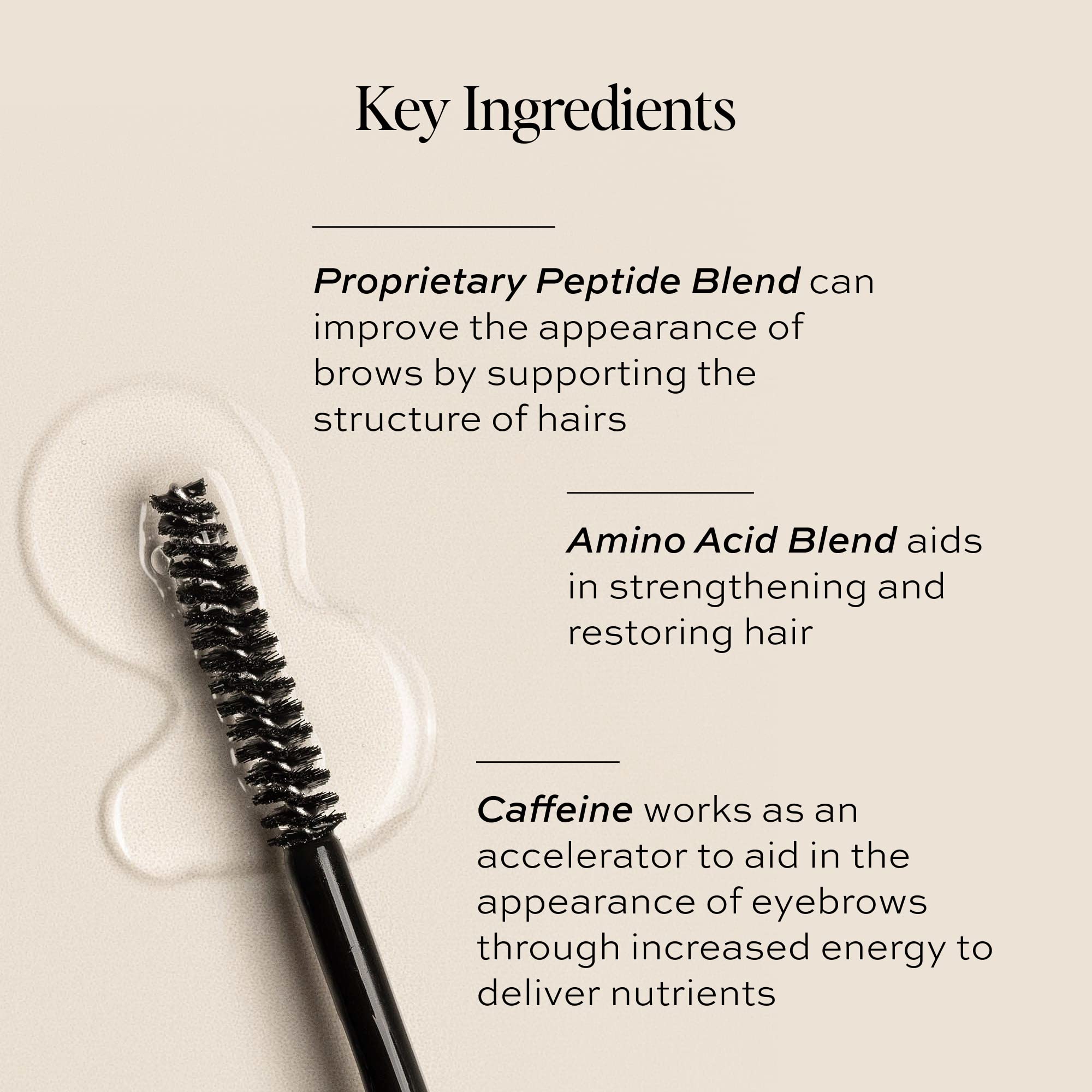 DIME Beauty Eyebrow Enhancing Gel close-up on brows for subtle shaping.
