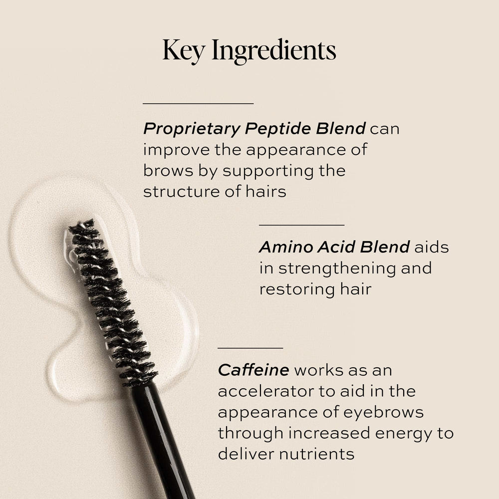 DIME Beauty Eyebrow Enhancing Gel close-up on brows for subtle shaping.