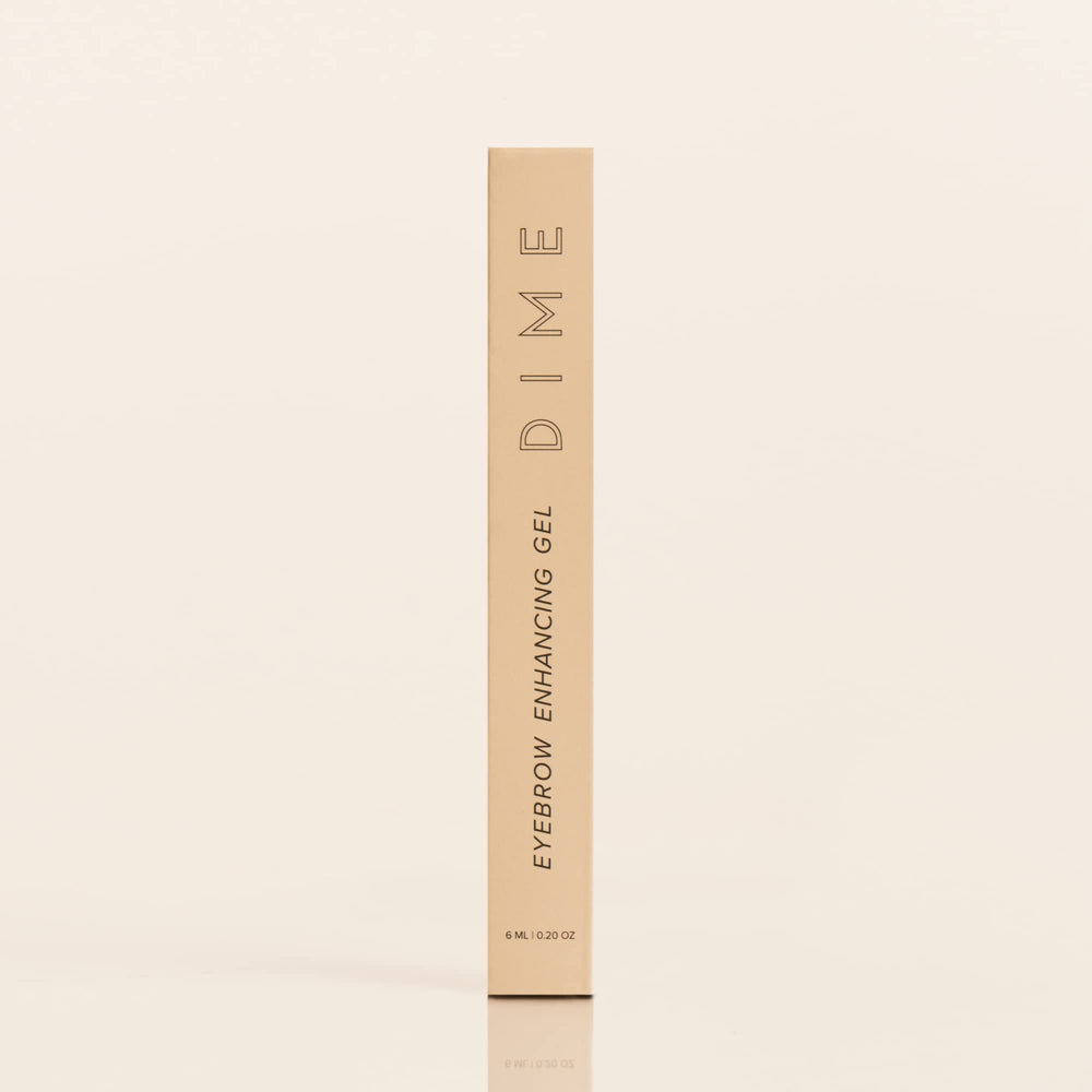 DIME formula features peptides and botanicals for brow care.