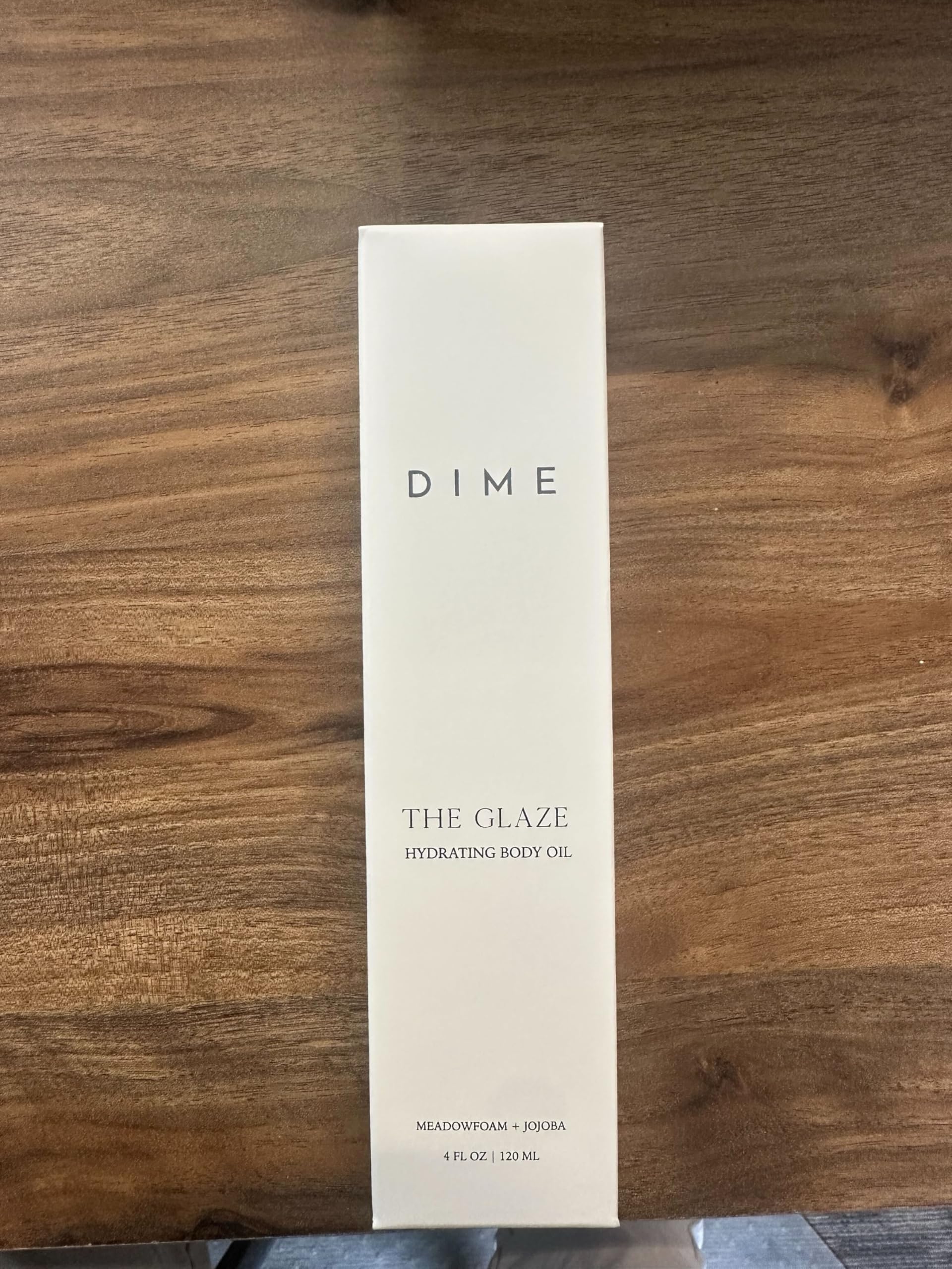 DIME Beauty Glaze Body Oil dries quickly for easy daily use after shower or shave.